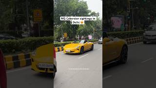 Mg Cyberster Sighthings In Delhi Mg New Electric Car