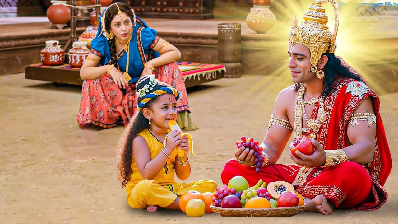 नन्हे कान्हा और हनुमान जी की लीला देख, मैया यशोदा हो गईं हैरान! - YASHOMATI MAIYYA KE NANDLAL