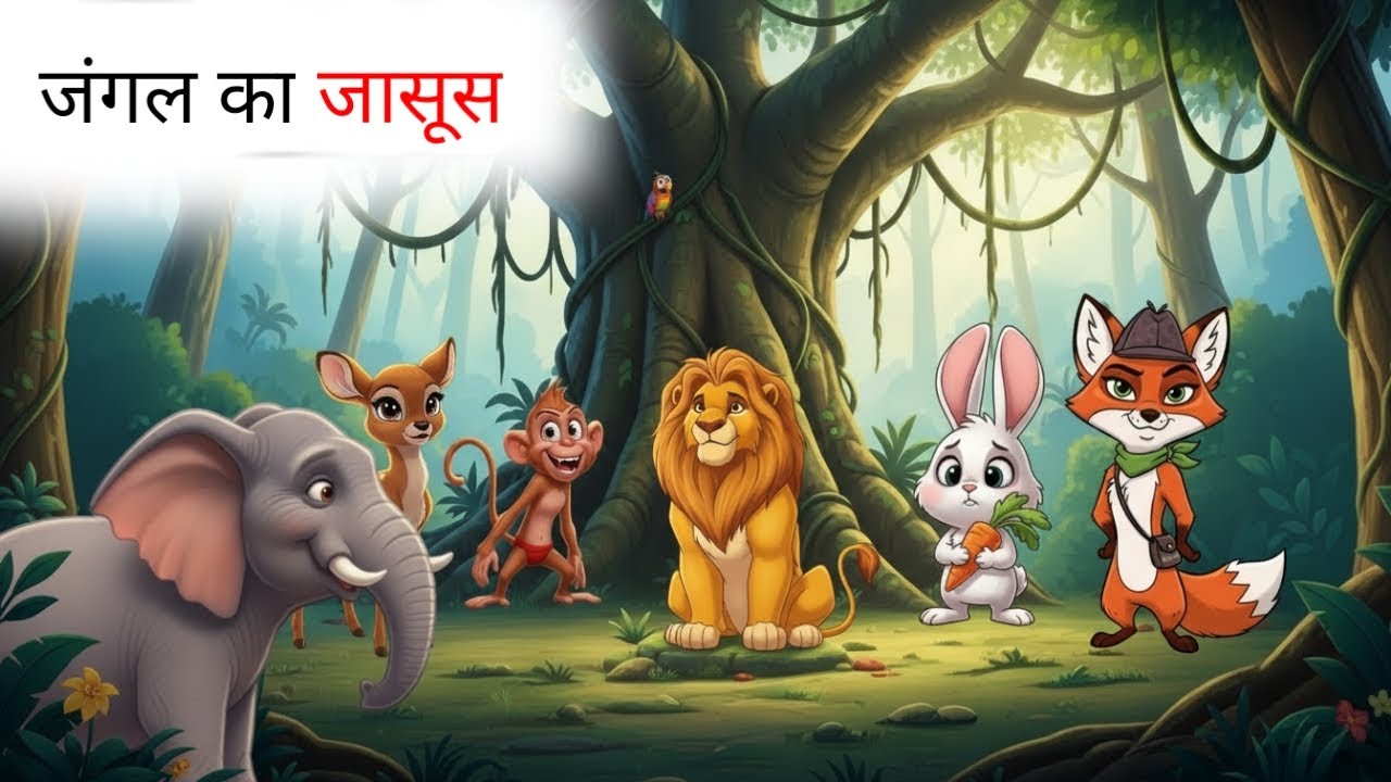 जंगल का जासूस। हिंदी कहानियाँ। Hindi moral story बच्चों की कहानियाँ kids story #AnimalStory