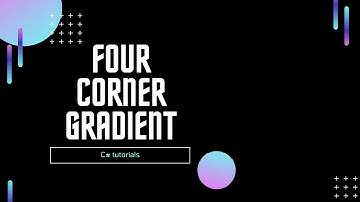 four corner gradient panel in c# without bunifu framework