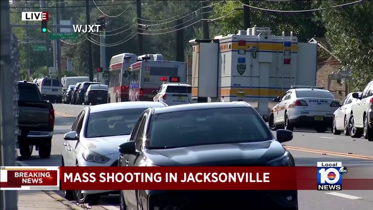 ⁣Police respond to mass shooting in Jacksonville