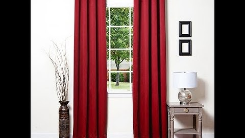 Màn cửa đẹp giá rẻ - Màn cửa màu đỏ thắm - Màn vải Gấm tráng xi TP HCM