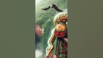 Travel Exploring | Python vs Train | Amazon Jungle #youtubeshorts #wow #nature #shorts