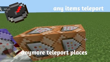 Tutorial how to teleport with item on Minecraft Bedrock