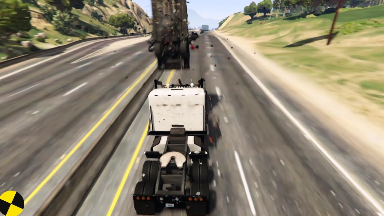 GTA 5 CRAZY WEDGE TRUCK CRASHES COMPILATION DESTRUCTION CAR CRASHES GTA V #5