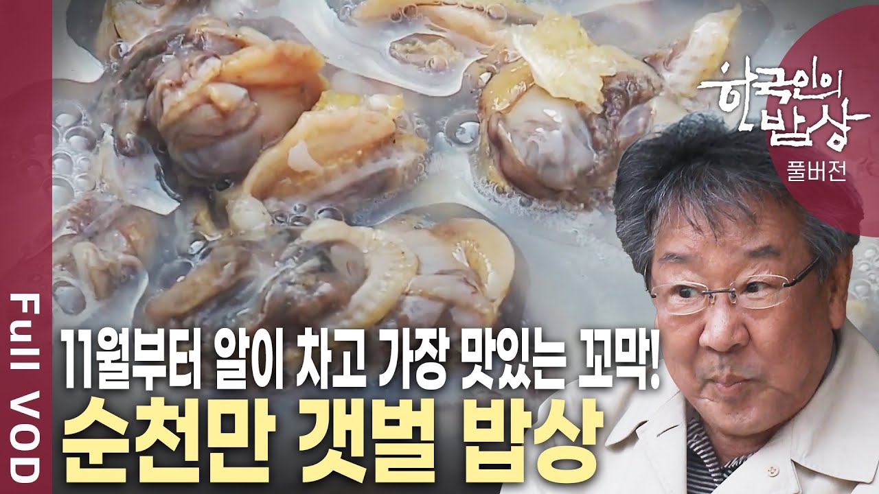 강과 바다가 만난 황금어장! 가을 칠게부터 겨울하면 생각나는 꼬막까지~ 순천만의 갯벌 밥상 [한국인의밥상 KBS 20131114 방송]