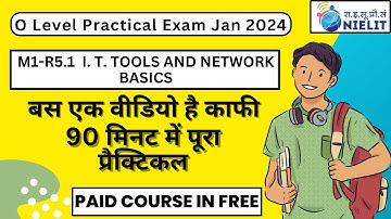 IT Tools (M1-R5.1) Practical Exam Full Course Preparation || O Level Practical ki taiyari ComputerG