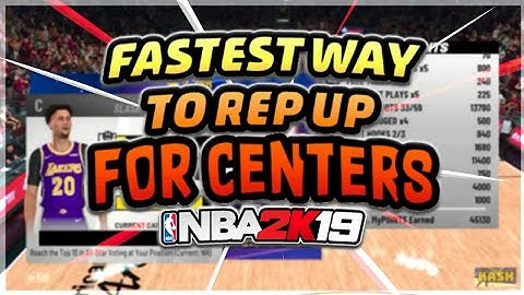 FASTEST WAY TO REP UP FOR CENTERS!! NBA 2K19 EASY REP METHOD