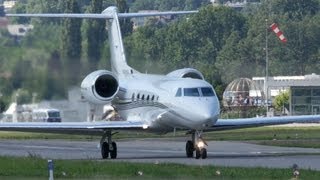 Gulfstream G450 - Call Sign 'Batman 462' - Take Off at Airport Bern-Belp