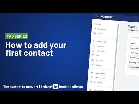 How to add your first contact