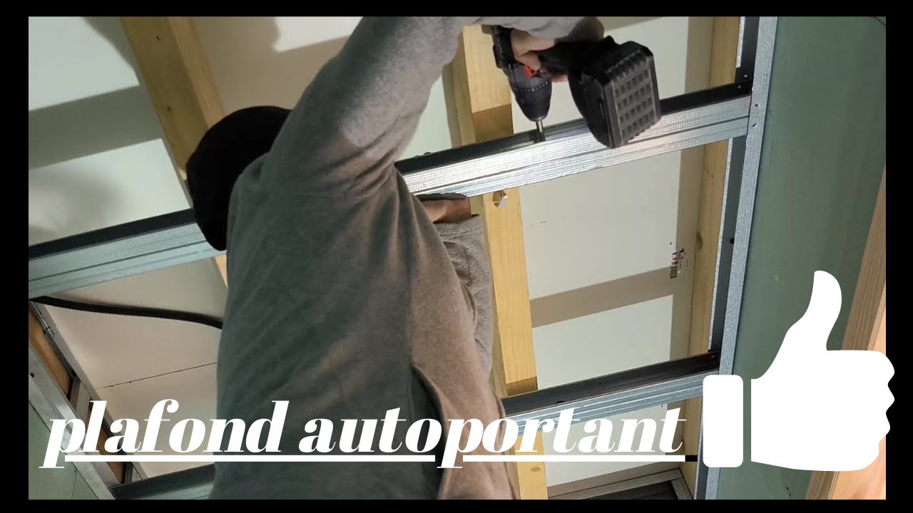 comment faire un plafond autoportant placo ba13 ( petit plafond autoportant de salle de bain)