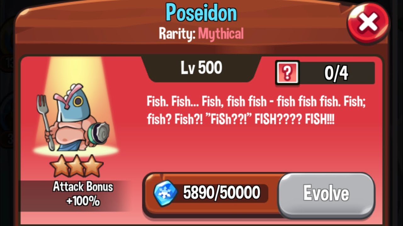 Summoner’s Greed Evolved Version Poseidon