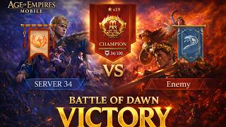 Server 34 vs Server 05 – Wonder Contest Victory | Full Alliance Battle | Age of Empires Mobile screenshot 3