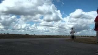 Apprentice flying in windy conditions