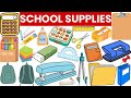 Learn School Supplies | English Vocabulary