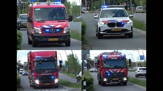 Grip 1 Hulpdiensten Rukken Maal Uit Voor Een Zeer Grote Brand Rietendak In Uden.