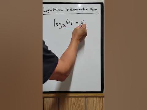 How To Convert Logarithmic To Exponential Form #math #mathematics # ...