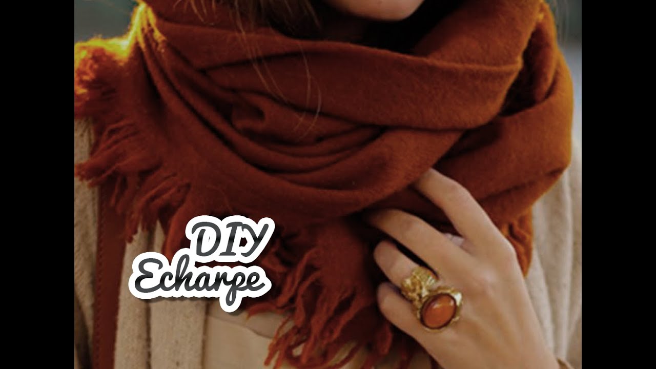 Confeccionando echarpe/cachecol/lenço