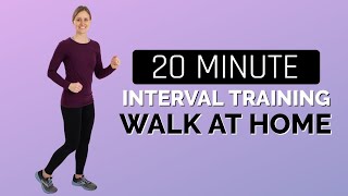 20 Minute Interval Training Walk At Home Workout with Jordan