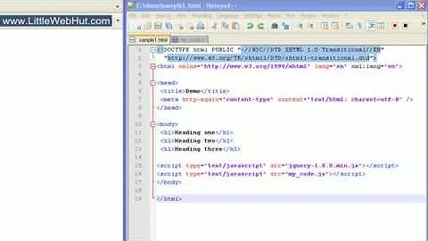JavaScript & jQuery Tutorial for Beginners - 3 of 9 - jQuery Events(1)