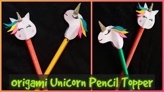 Top 2 Pencil/Pen Topper DIY |Cute Unicorn Pencil Topper |Kids Craft|Back to School Supplies |Shihera