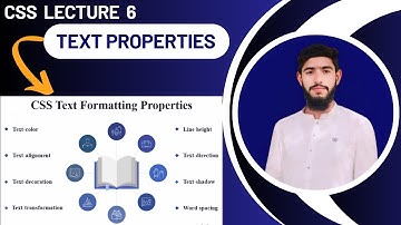 CSS Text Properties Explained | CSS Lecture 6 | Learn CSS Text Formatting in Web Development