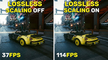 Cyberpunk 2077 - RX 580 - Lossless Scaling OFF vs ON - x4 Mode