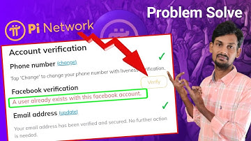 How To Fix Pi Network App A user already exists with this facebook account Problem Solved in telugu