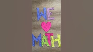 Math bulletin board letters for classroom decor from Rise over Run on tpt!