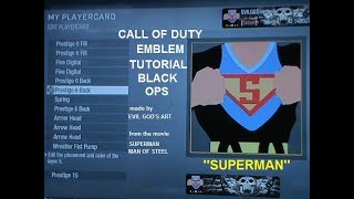 SUPERMAN EMBLEM TUTORIAL BLACK OPS