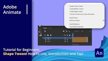 Learn Adobe Animate | Tutorial for Beginners: Shape Tween! How to use and Introduction