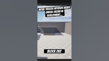 Blockout of my Movie Theater Environment project in development inside Unreal Engine! #unrealengine