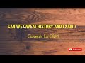 Can we caveat history and exam   sks coding tips 