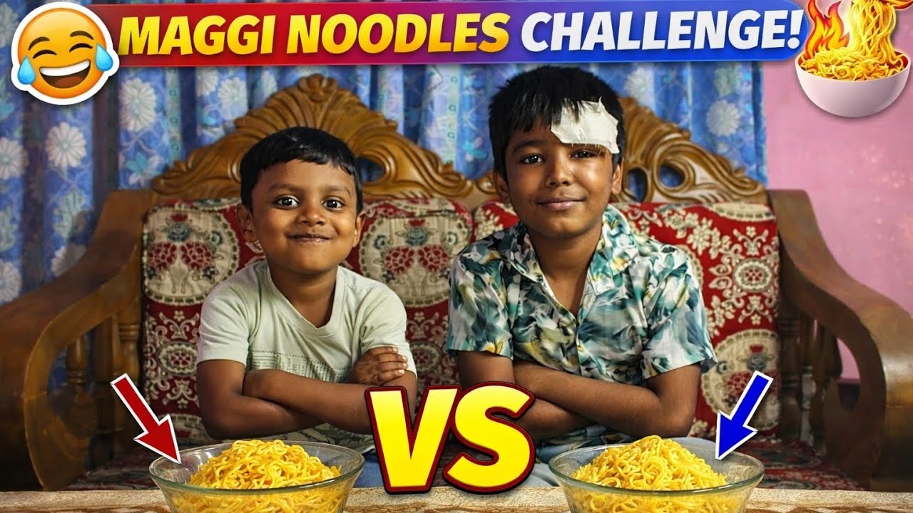 MAGGI NOODLES CHALLENGE 🍜🔥 | Kids Mega Food Challenge | Who Will Win? 