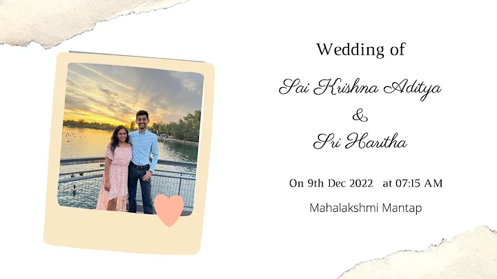 SAI KRISHNA ADITYA & SRI HARITHA || WEDDING || MERRYGO HEARTS WEDDINGS