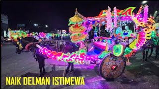 Wow..Kuda Delman Kota Kuningan Full Lampu Hias Warna warni - Delman istimewa