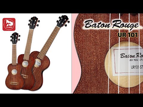 Укулеле с тонким корпусом BATON ROUGE UR101 CT, UR101 ST, UR101 TT