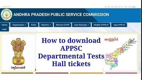 APPSC | HOW TO DOWNLOAD APPSC DEPARTMENTAL TEST HALL TICKETS MAY-2024 SESSION #appsc