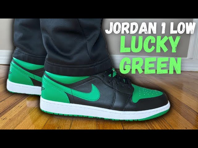 EARLY REVIEW! Jordan 1 Low Lucky Green Review & On Feet!