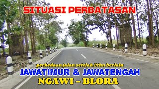 KONDISI TERKINI JLN ANTAR PROVINSI BANJARJO NGAWI RANDUBLATUNG BLORA SETELAH 2 TAHUN PASCA PERVAIKAN