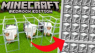 SUPER EFFICIENT WOOL FARM for Minecraft Bedrock 26.3+ (Set up in 10 Min!)
