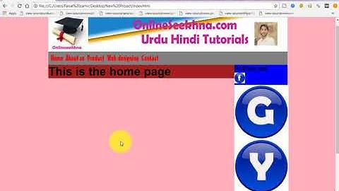 New CSS & HTML Complete Website Layout Tutorials Urdu -Hindi Part 6