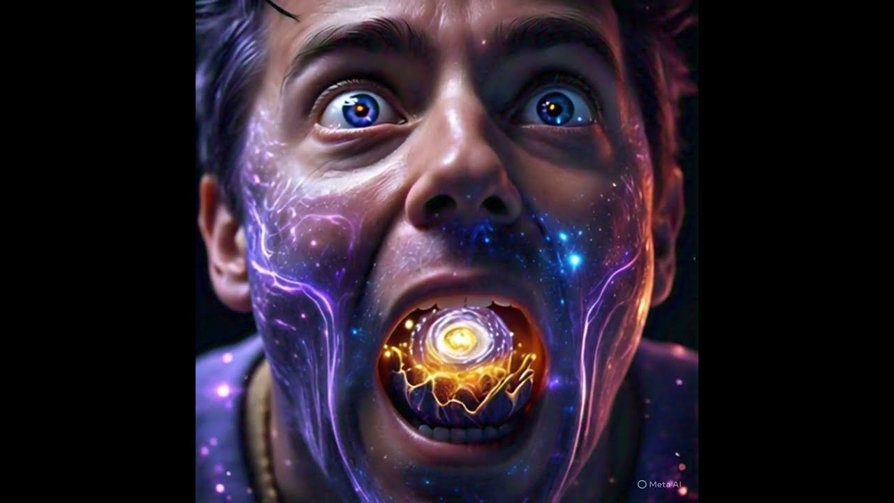 Meta Ai crate images & Video a hyper detailed close up of a person eating