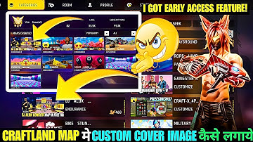 🤔 Craftland Map मे Custom Cover Image Thumbnail कैसे लगाये New Trick VIP GAMERS #freefire #craftland