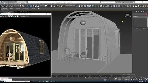 3DsMax Tutorials, Learn 3D Modeling  a Wooden House Pod from Scratch in 3Dsmax ( Part 4)