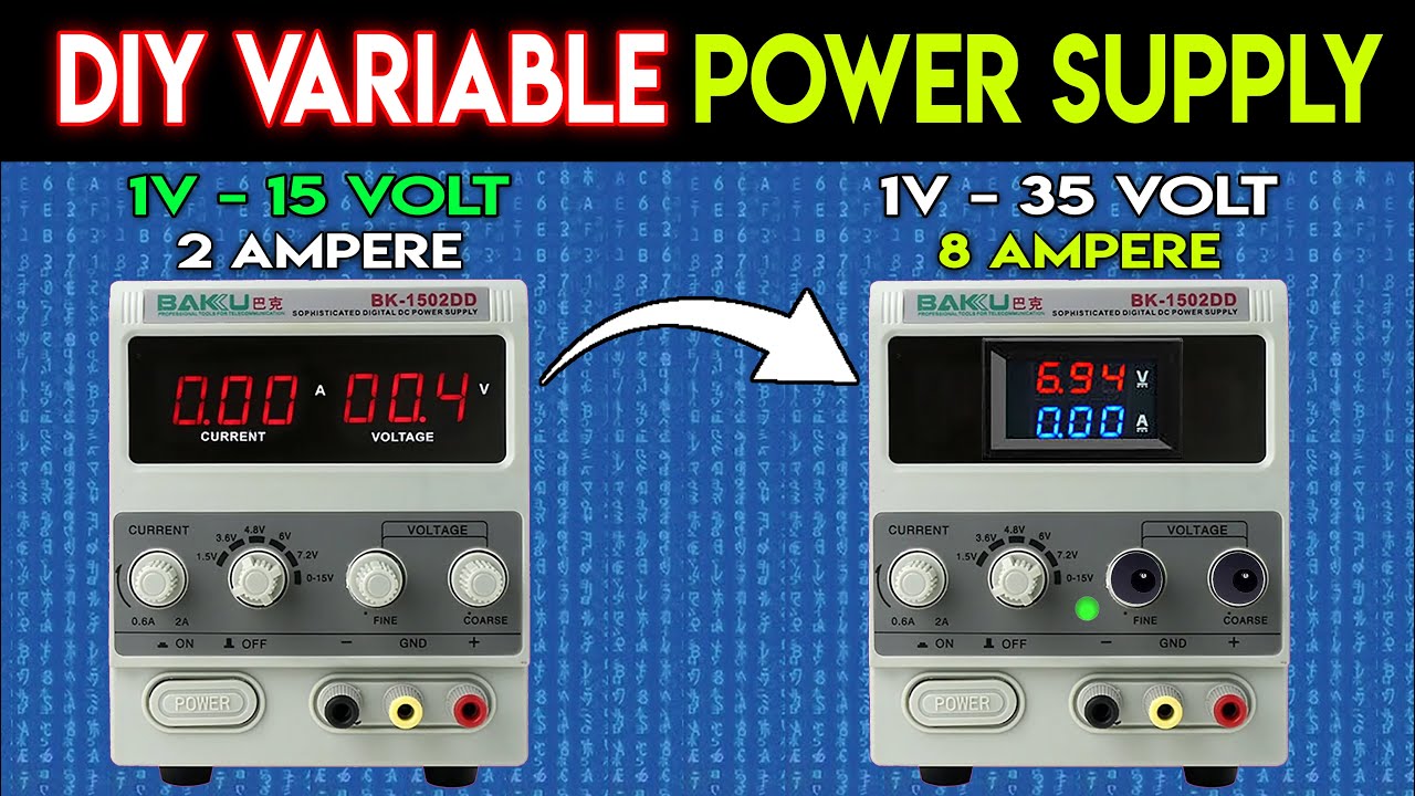 Ultimate DIY Bench Power Supply With Adjustable Voltage And Current For All Your Electronic