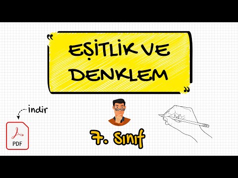 Eşitlik ve Denklem / 7. Sınıf + PDF