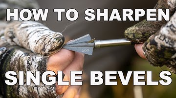 How to Sharpen Single Bevel Broadheads