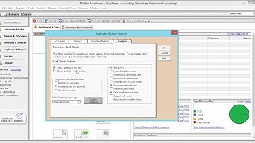 Setting Global Options | Peachtree Urdu Tutorial Part 15/61
