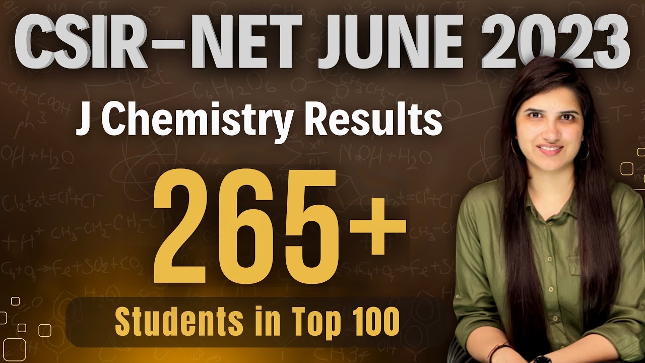J Chemistry NET Result 2023 CSIR NET June 2023 Result J Chemistry